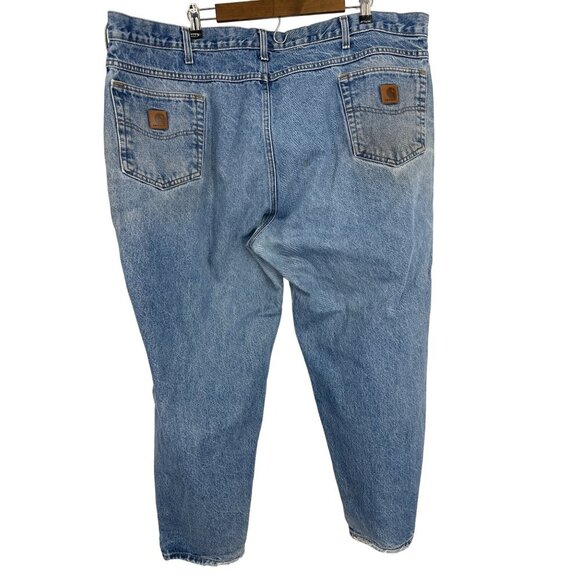 Carhartt Men's Relaxed Fit Straight Leg Jeans Size 46X29 - Picture 2 of 12